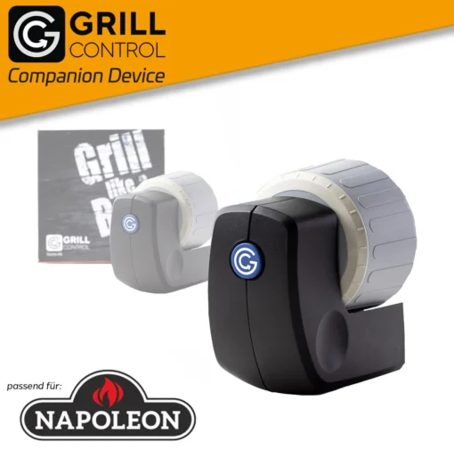 Napoleon Prestige Pro 825-3 Edelstahl Gasgrill Inkl. Drehspieß Und Bodenbeleuchtung - Modell 2023 - SMART Deal Inkl. Grillfürst Grill Control Mit Companion Device Und Einstichthermometer -Outdoor Grill Verkauf Grill Control Smart Grill Companion Device Napoleon