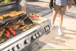 Grillfürst G521G Smart Grill - Mit Automatischer Temperatursteuerung, Hochtemperaturbrenner, Heckbrenner Und Gusseisen Rosten -Outdoor Grill Verkauf Grillfuerst G521G Smart Grill Temperaturfuehler