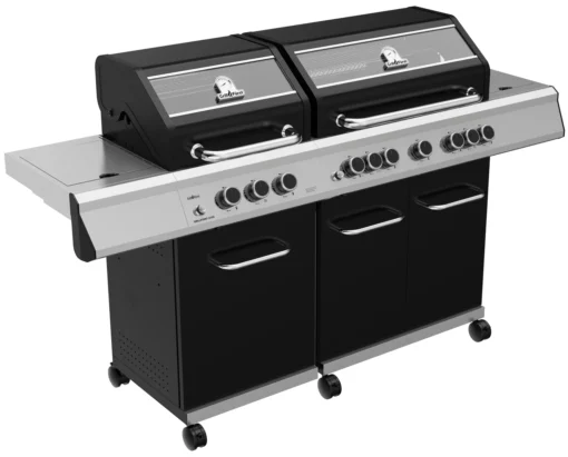 Grillfürst G750G 7-Brenner Doppelkammer - Gasgrill Mit Hochtemperaturbrenner, Seitenkocher, Heckbrenner Und Gusseisen Rosten -Outdoor Grill Verkauf Grillfuerst Gasgrill G750G zwei Deckel