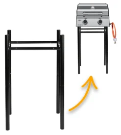 Grillfürst G201E 2-Brenner Gasgrill Portabel V2 - Campinggrill / Balkongrill 50mbar - Inkl. Untergestell -Outdoor Grill Verkauf Grillfuerst Untergestell Campinggrill G201E 1 1