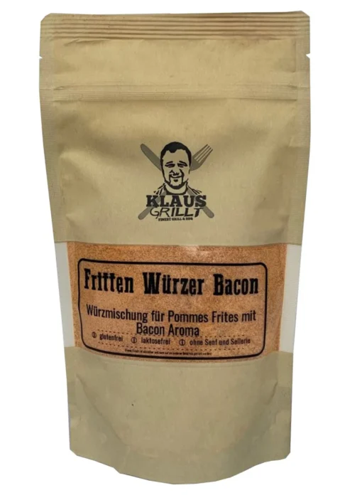 Frittenwürzer Bacon 250 G Beutel By Klaus Grillt -Outdoor Grill Verkauf Klaus grillt 30820250 Fritten Wuerzer Bacon 250g Beutel