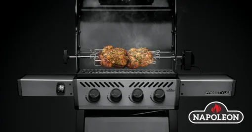 Napoleon Drehspieß / Rotisserie Heavy Duty Für Freestyle Gasgrills -Outdoor Grill Verkauf Napoleon Freestyle Drehspiess Heavy Duty Rotisserie