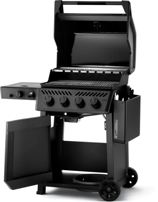 Napoleon Phantom Freestyle 425 Gasgrill, Mattschwarz - Mit Sizzle Zone Und Tür - Modell 2023 -Outdoor Grill Verkauf Napoleon Phantom Freestyle F425DSIBPK PHM Prod Open Ang