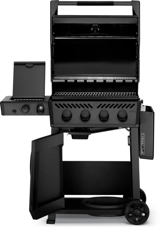 Napoleon Phantom Freestyle 425 Gasgrill, Mattschwarz - Mit Sizzle Zone Und Tür - Modell 2023 -Outdoor Grill Verkauf Napoleon Phantom Freestyle F425DSIBPK PHM Prod Open Str