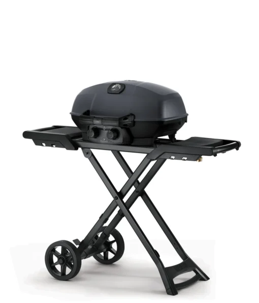 Napoleon Phantom TravelQ PRO285X Kompakt Gasgrill, Mattschwarz - Mit Klappbarem Wagen Inkl. Warmhalterost - Modell 2023 -Outdoor Grill Verkauf PRO285X PHM 1