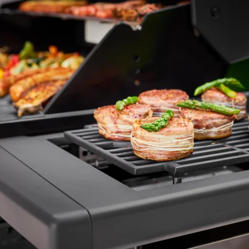 Rösle Gasgrill Magnum PRO G4-S - X-DEAL Inkl. Abdeckhaube, Gusseisen Grillplatte Und Drehspieß - Modell 2023 -Outdoor Grill Verkauf Roesle Magnum Pro Gasgrill Prime Zone